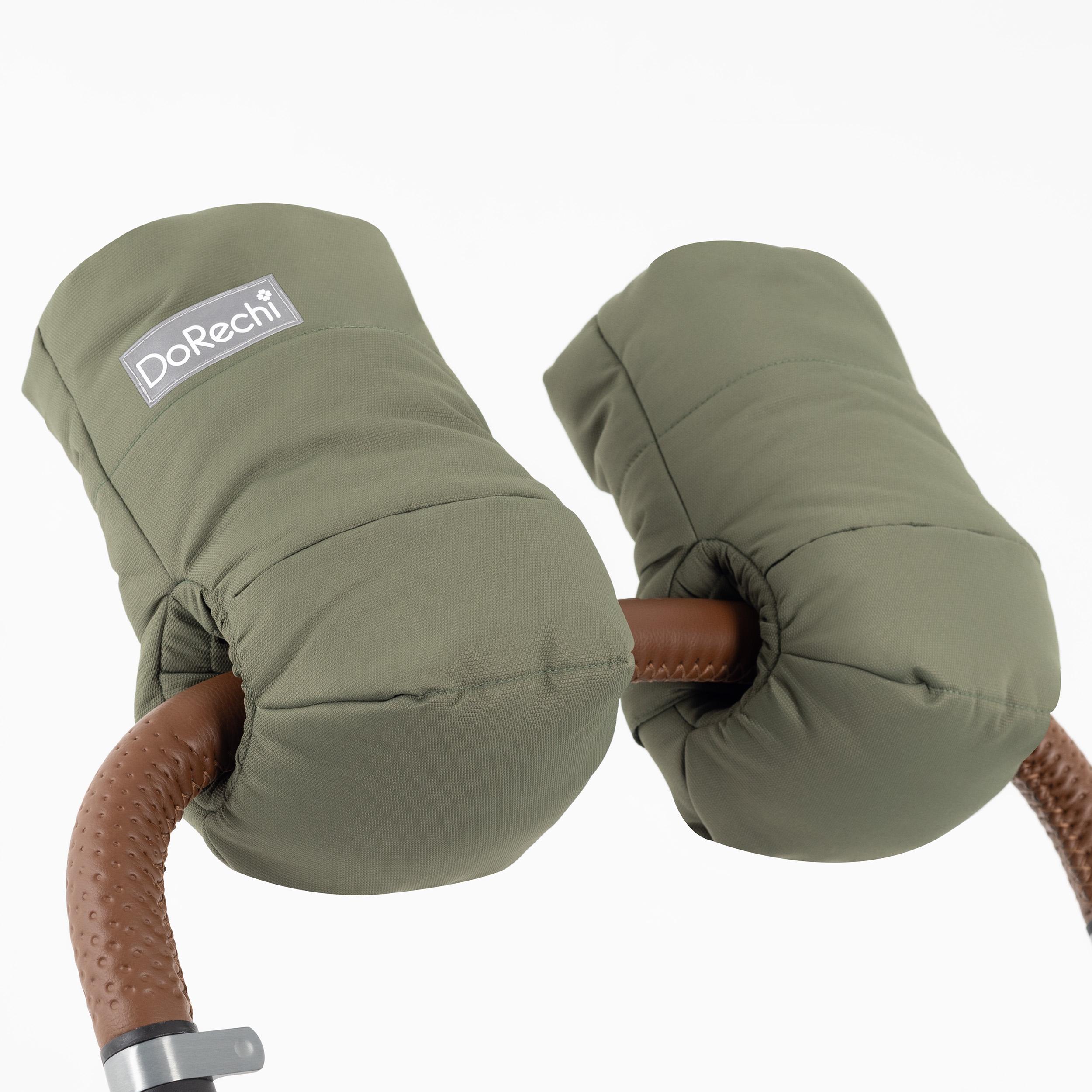 Перчатки зимние DoRechi на флисе Хаки (4505)