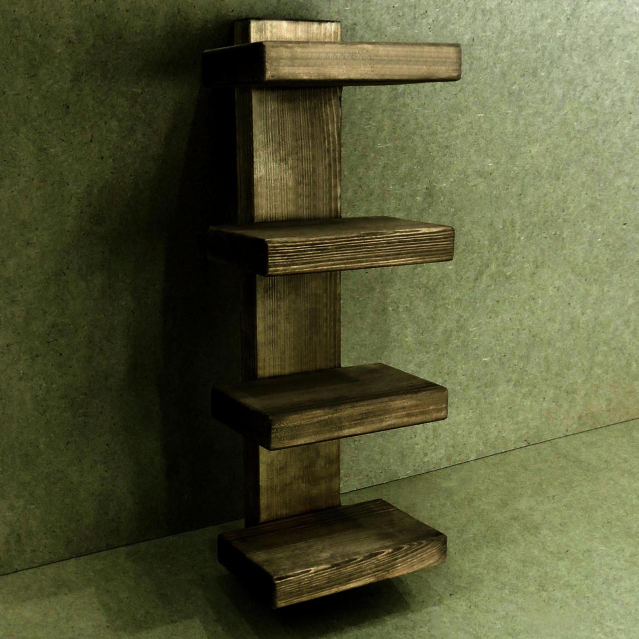 Полка для ванной из дерева Вупперталь Сепия (ВНП/001108)