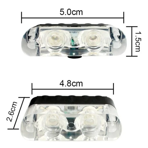 Стробоскопи LED 9202 жовті у решітку радіатора з пультом - фото 4