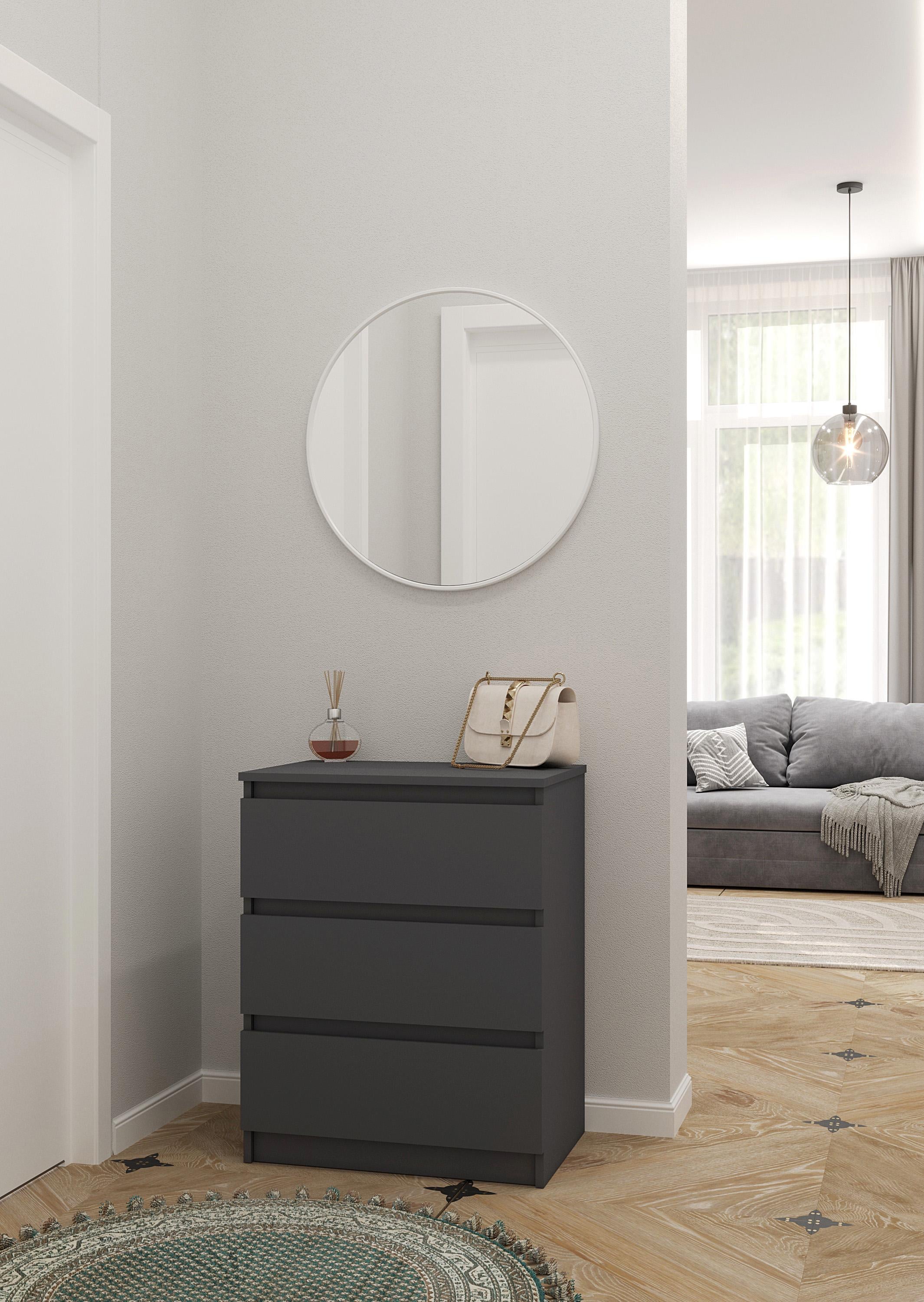 Комод с выдвижными ящиками Nt-217 603x758x403 мм Антрацит (sr25-nt217-antracit) Комод с выдвижными ящиками Nt-217 603x758x403 мм Антрацит (sr25-nt217-antracit)