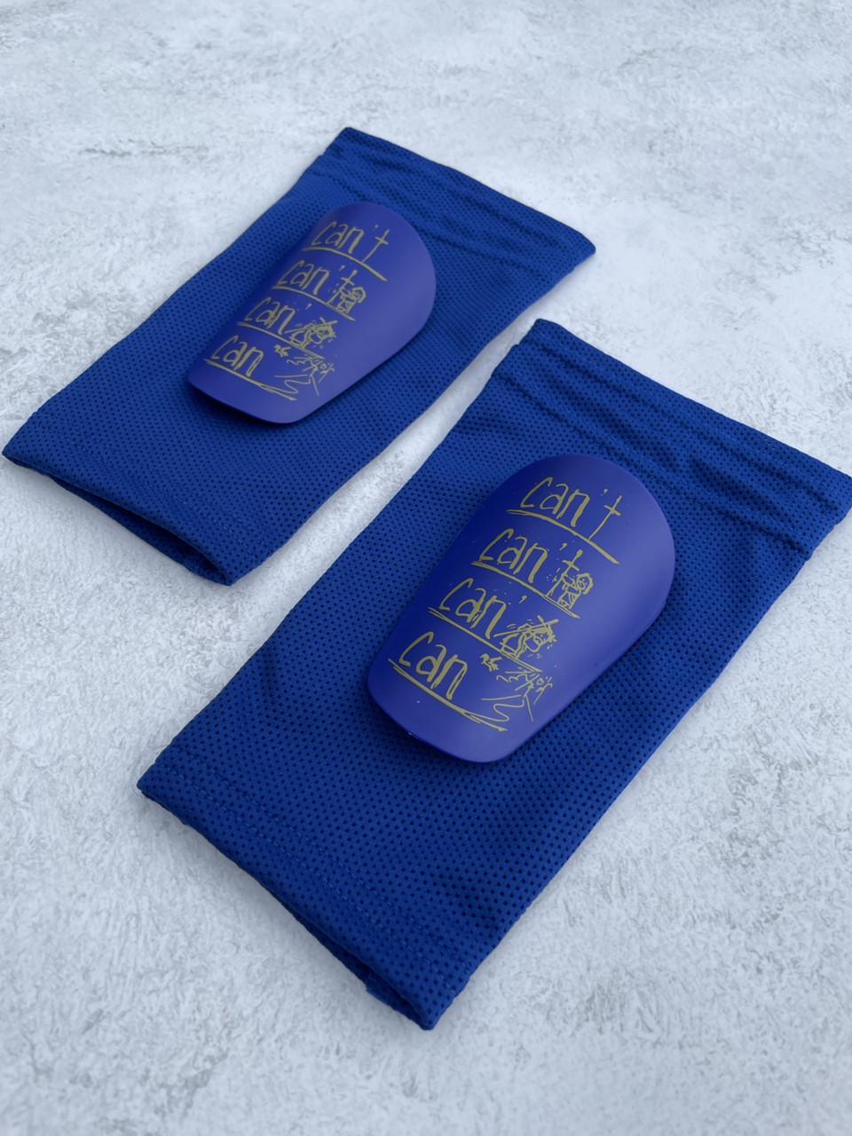 Комплект мини-щитки футбольные Can't-Can и держатели сеточки под щитки Синий (2665287955)