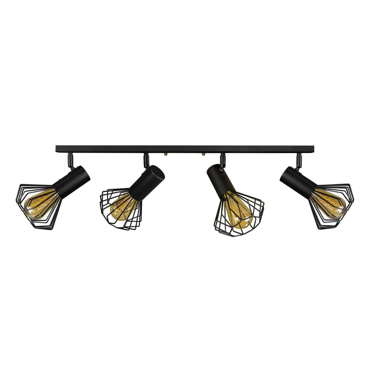 Спот MSK ELECTRIC Diadem под четыре лампы Е27 Черный (NL 22151-4)