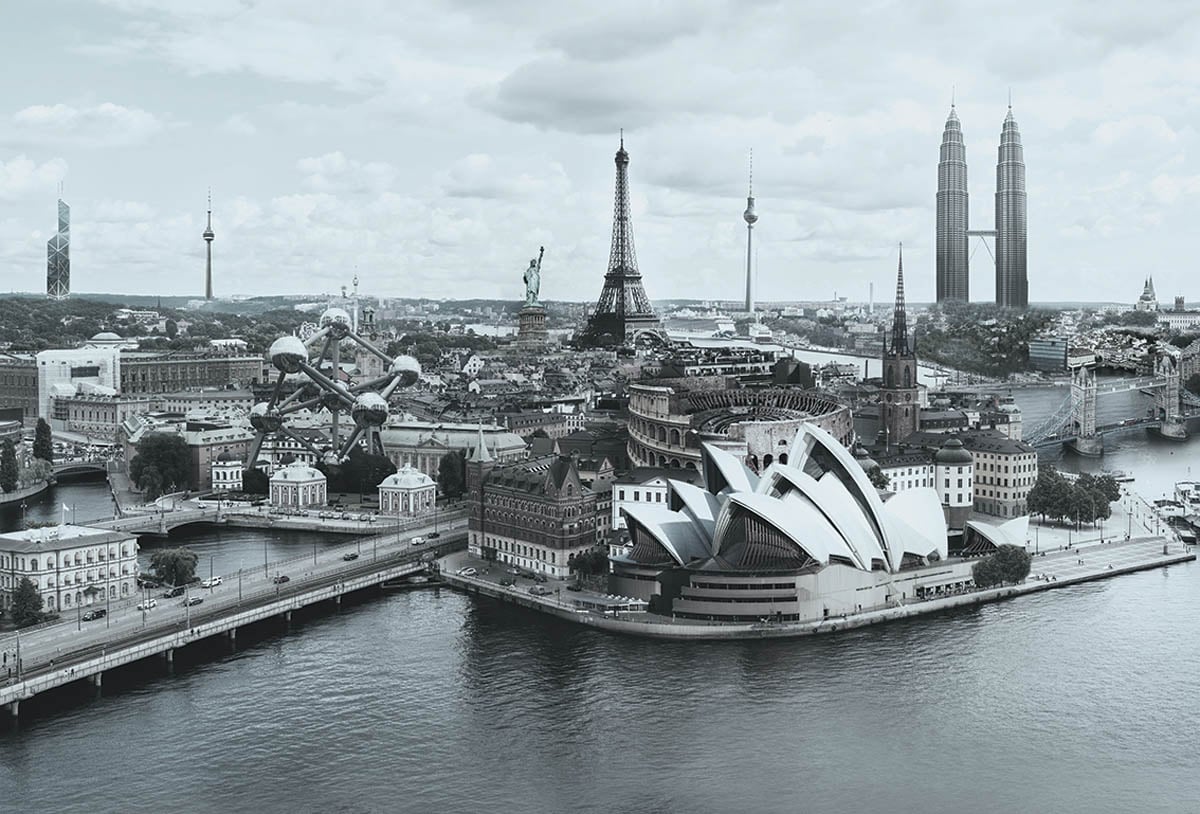 Фотообои WS Wallpaper Город 392x270 см (447)