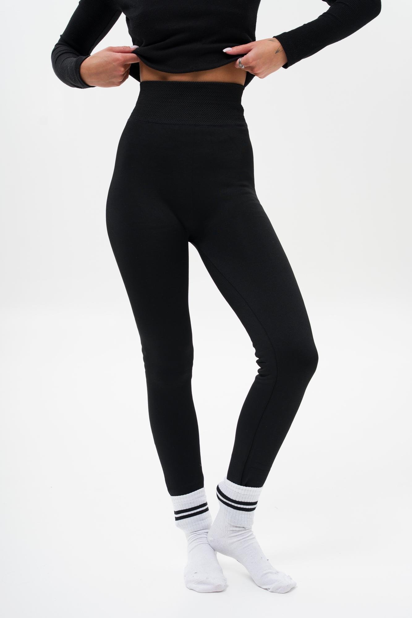 Лосины женские на меху Without Brand Battle Black (8056047)