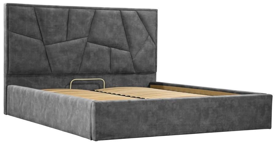 Ліжко двоспальне Richman Mega Comfort Bolzano 160х200 см Темно-сірий (new_bad_rich0046) - фото 2