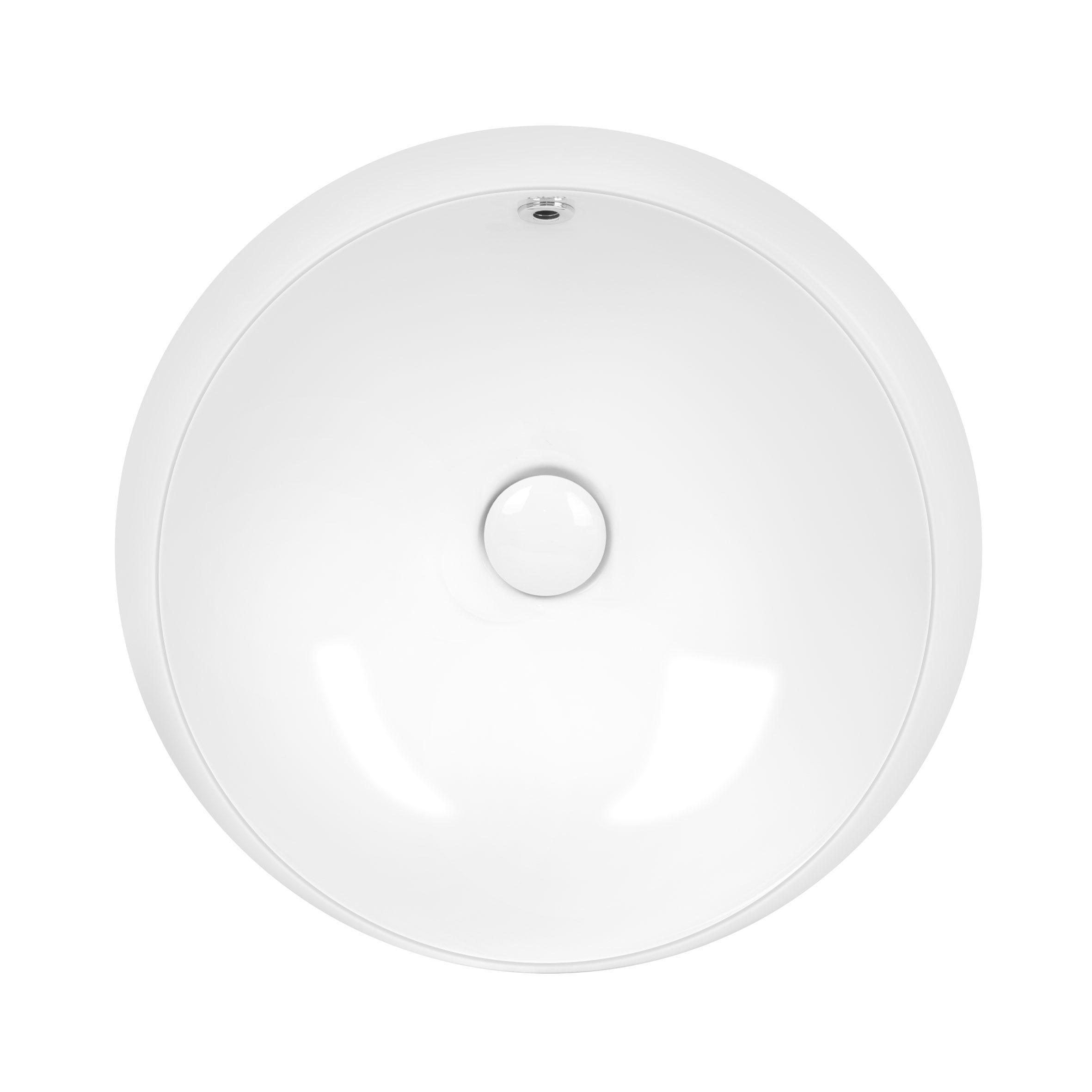 Раковина Qtap Jay с донным клапаном 475х475х200 мм White (QT0711K305W)