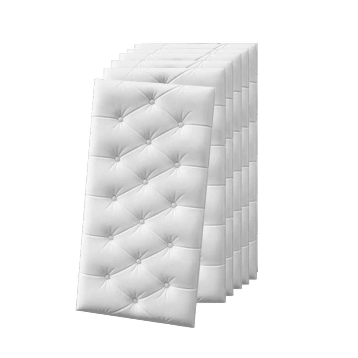 Защитные 3D панели на стены CozyMads 6 шт. Белый (3973)