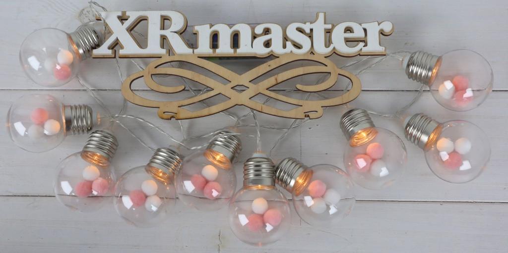 Гірлянда Ніжність АА батарейки 1,6 м 10 ламп у формі лампочки - фото 2 Гірлянда Ніжність АА батарейки 1,6 м 10 ламп у формі лампочки - фото 2