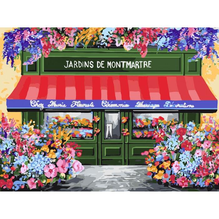 Картина по номерам Идейка Цветочный магазин 30x40 см (skl-КНО3567)