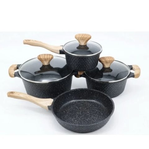 Набор посуды Styleberg ST-3035 с крышками гранитное покрытие 7 предметов (2862731459)