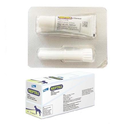 Краплі вушні Нептра Neptra для лікування зовнішнього отиту 1 мл 1 шт.