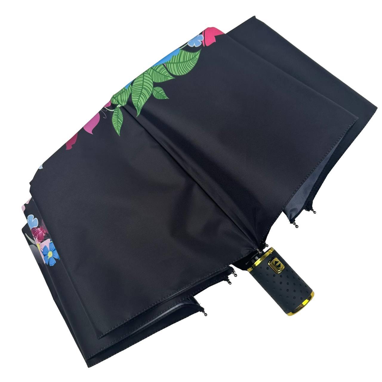 Зонт женский автомат Rain Зодиак Flower Дева Virgo mini в подарочной упаковке с платком (01040-1) - фото 8