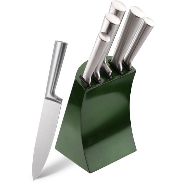Набор ножей Edenberg EB-11008 с подставкой 6 пр. Green (EB-11008)