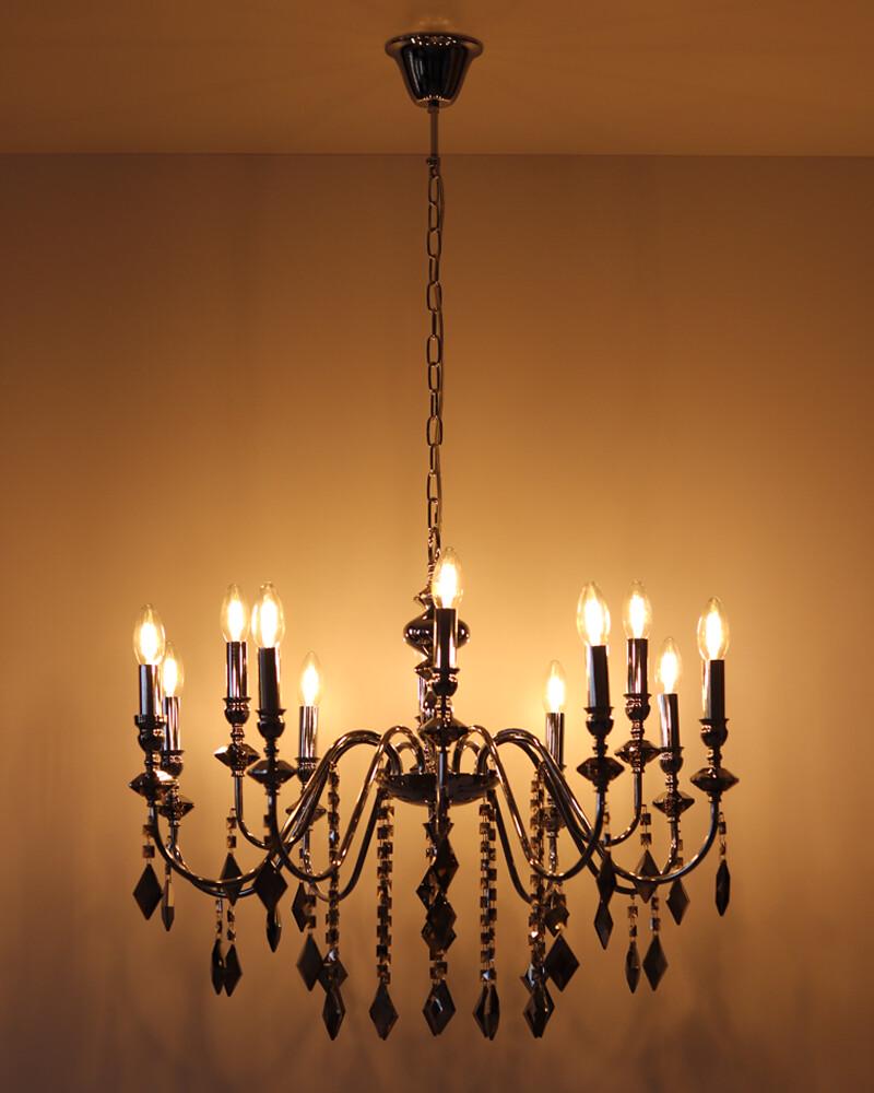 Люстра Edlin PL2417-12 Vanessa E14 12x12W IP20 Хром (32205348) - фото 4