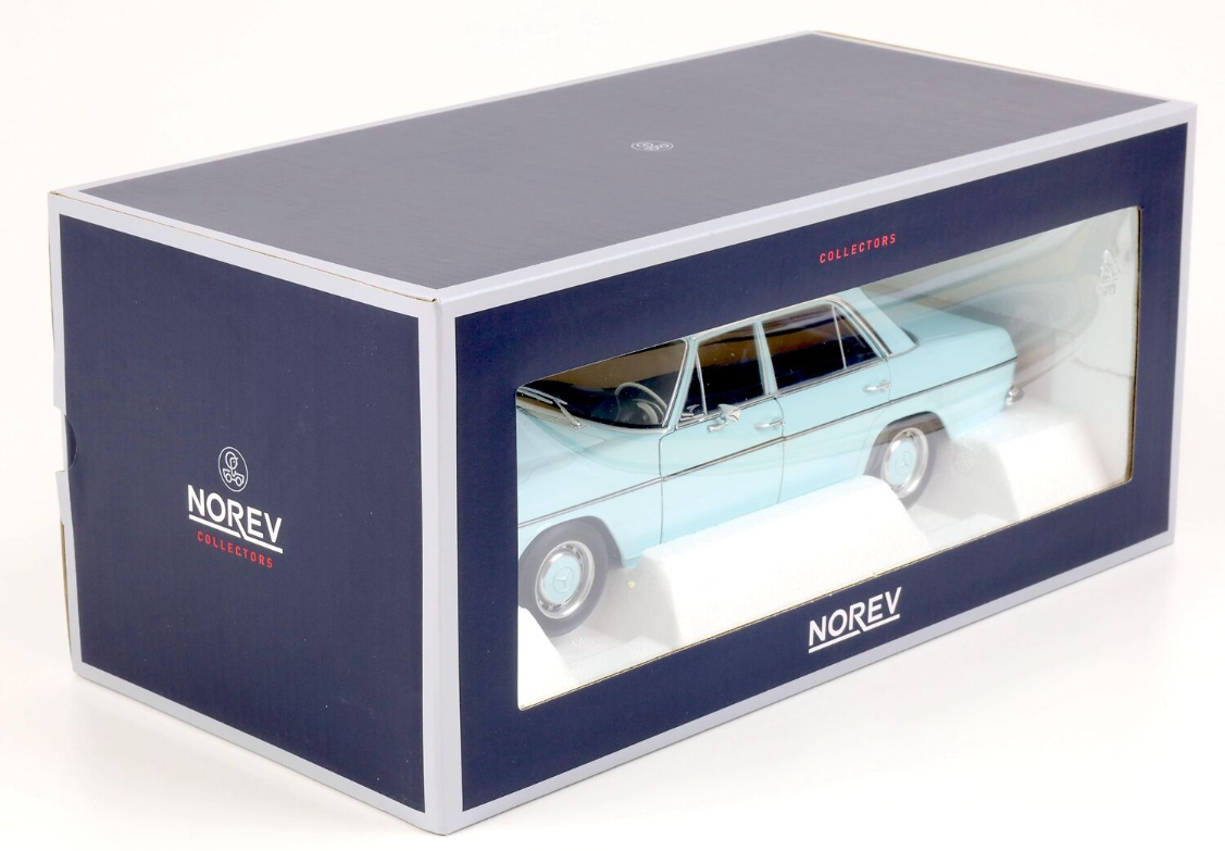 Модель автомобиля Norev 1:18 Mercedes-Benz 200/8 W115 Limousine Light Blue (183777) - фото 7 Модель автомобиля Norev 1:18 Mercedes-Benz 200/8 W115 Limousine Light Blue (183777) - фото 7