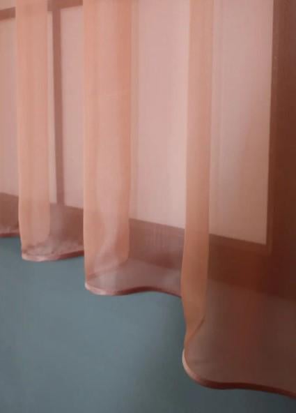 Гардина кухонная с аркой 270х170 см Терракотовый (036к) - фото 3 Гардина кухонная с аркой 270х170 см Терракотовый (036к) - фото 3