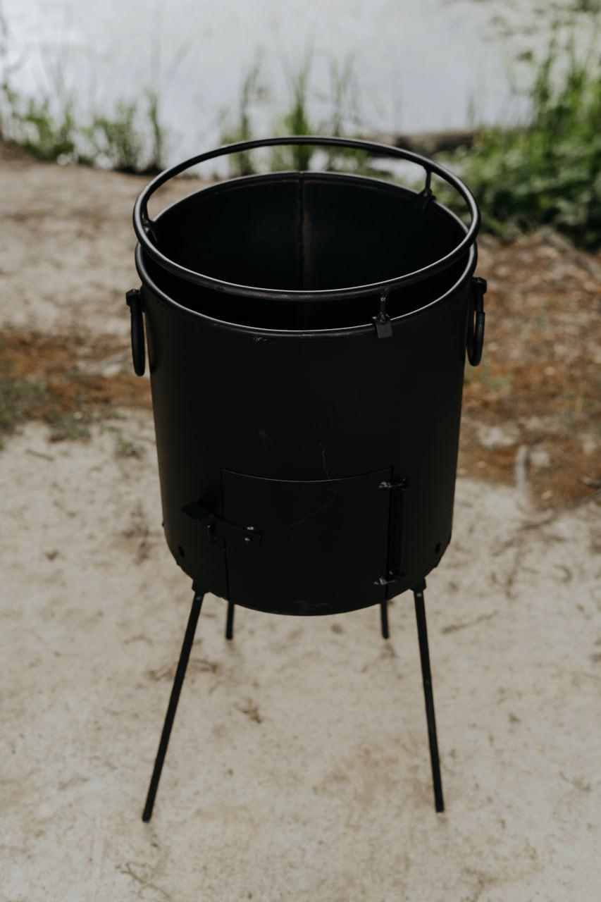 Печь под казан GrillKov без дымохода d 35 см (B - 2118-35g) - фото 3