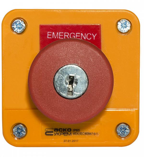 Пост одноместный АСКО-УКРЕМ Аварийный Стоп XAL-J184 (00000018592)