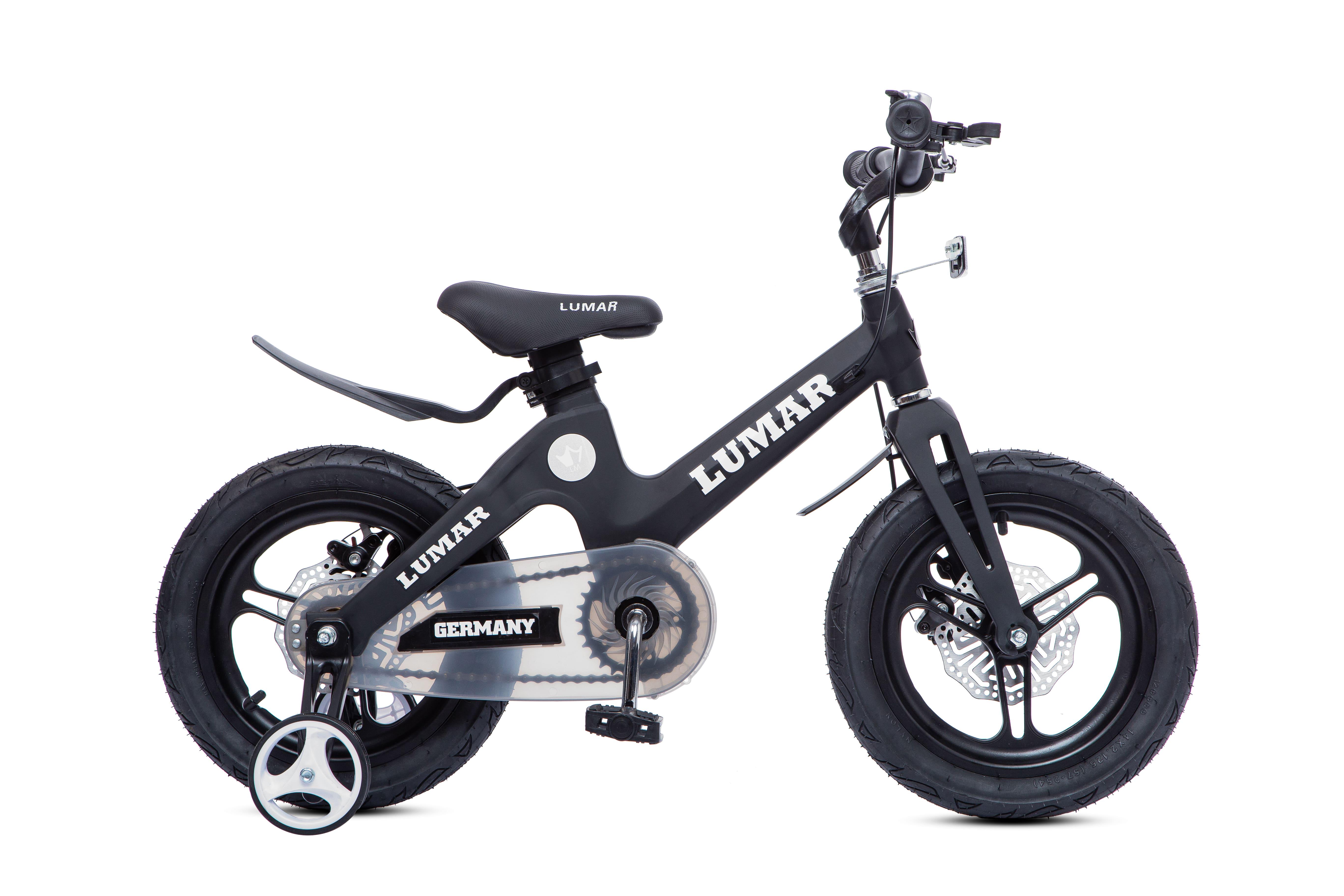 Магнієвий дитячий велосипед LUMAR 18'' Чорний матовий (1802)