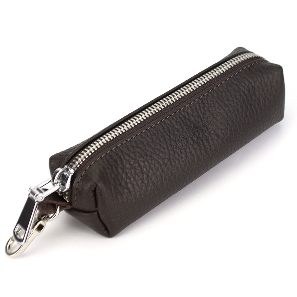 Ключница кожаная HC-104 на молнии Коричневый - фото 1