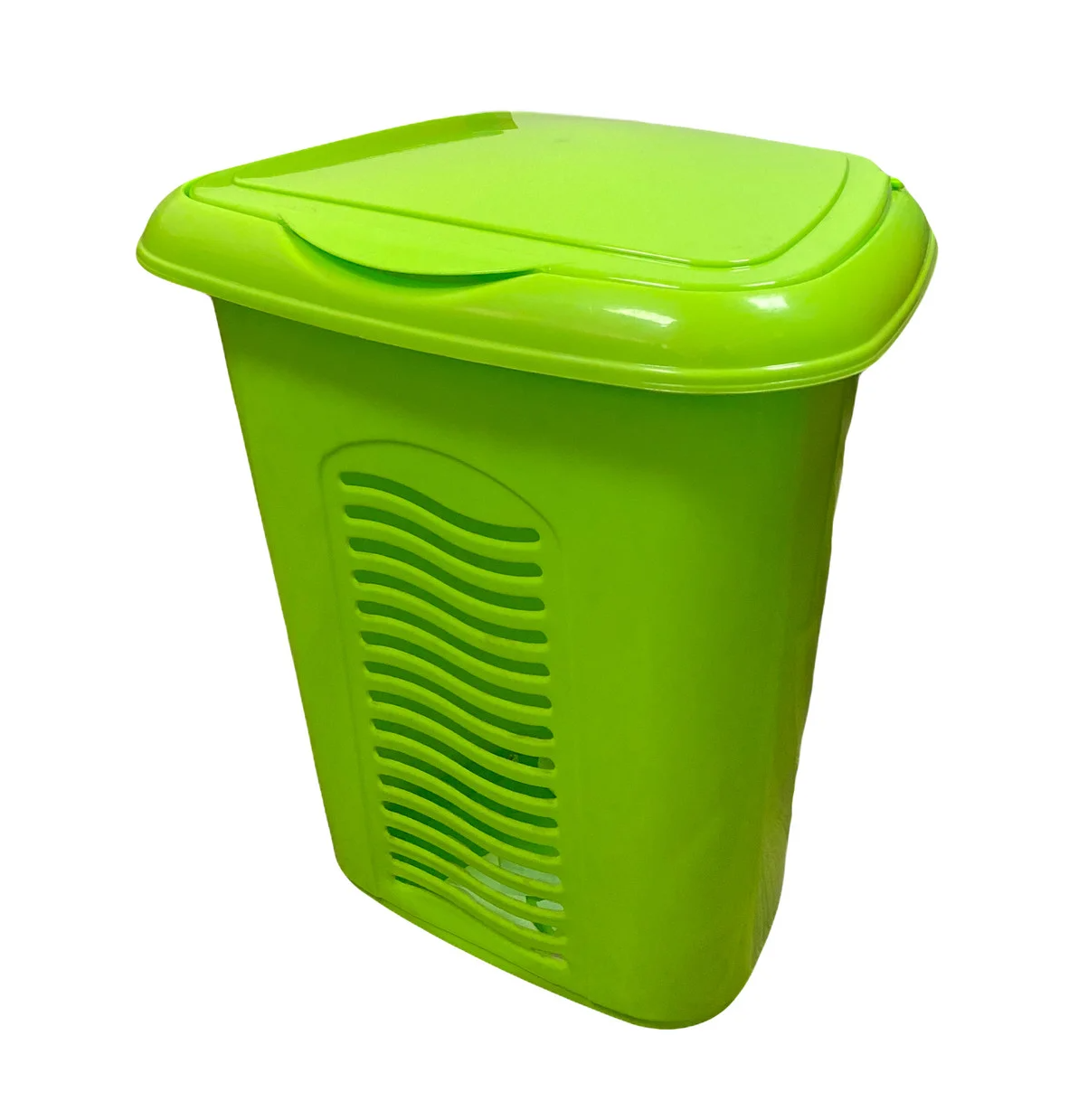 Корзина для белья с крышкой Консенсус 40 л Салатовый (MCS-10877-6)