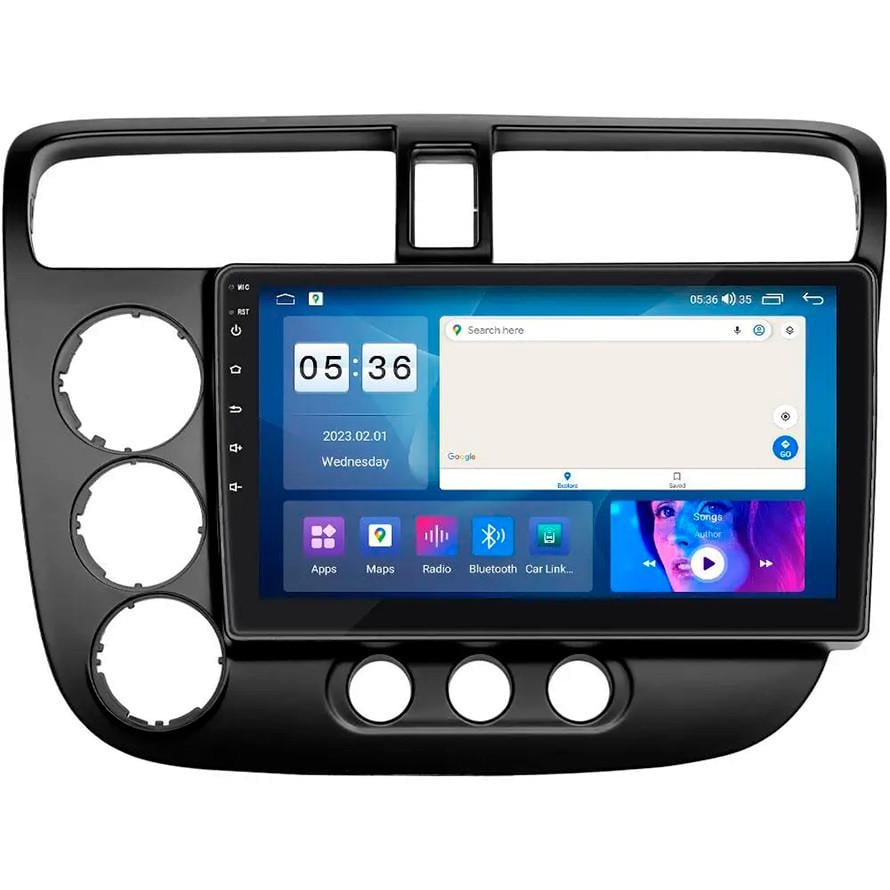 Автомагнитола штатная Lesko CarPlay/4G/Wi-Fi/GPS для Honda Civic VII 2000-2003 IPS 1280x720 4/64Gb 9" (2008452099)