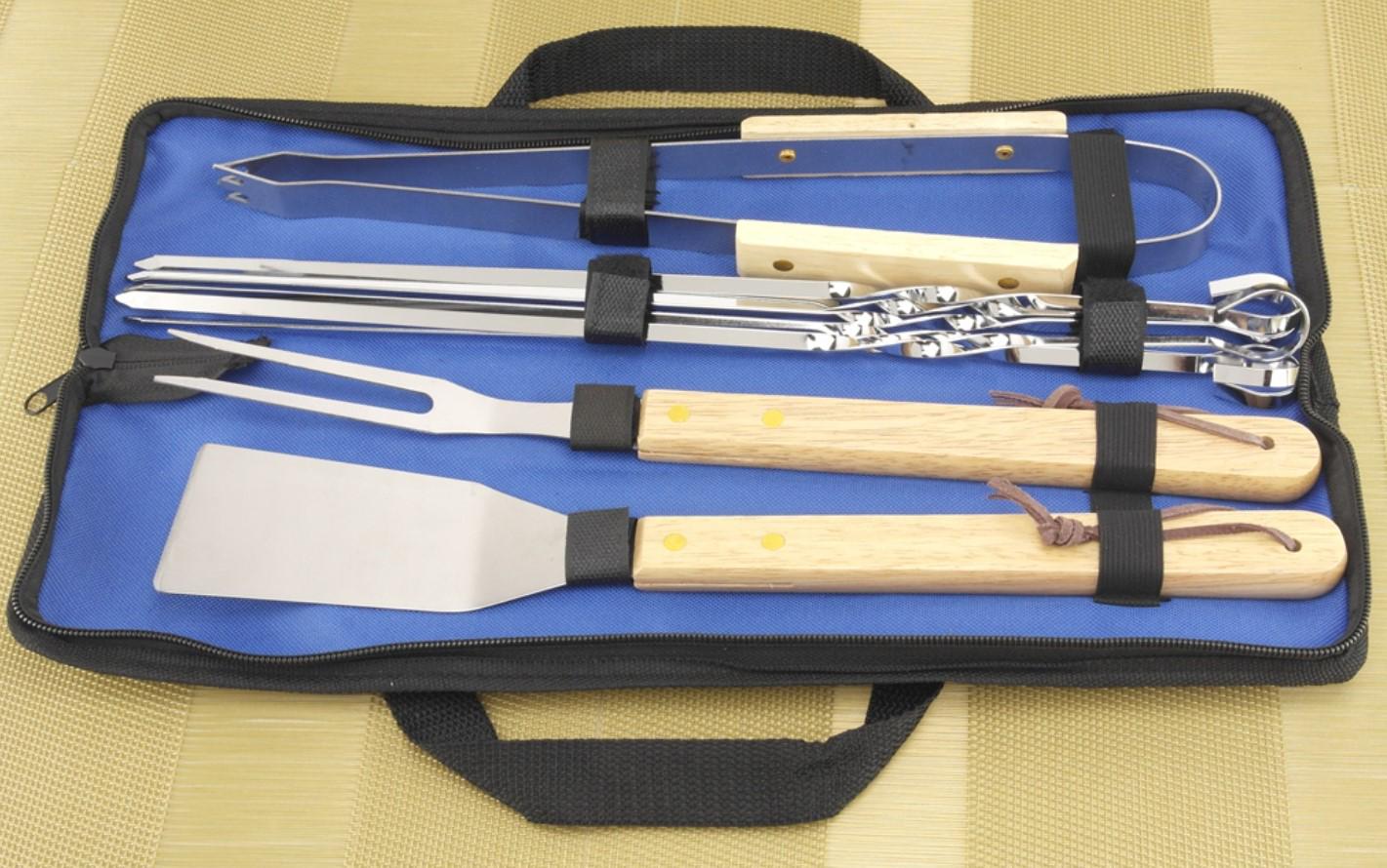 Набір для грилю і барбекю A-PLUS з дерев'яними ручками 4 пр. (AWN-00228) Набір для грилю і барбекю A-PLUS з дерев'яними ручками 4 пр. (AWN-00228)