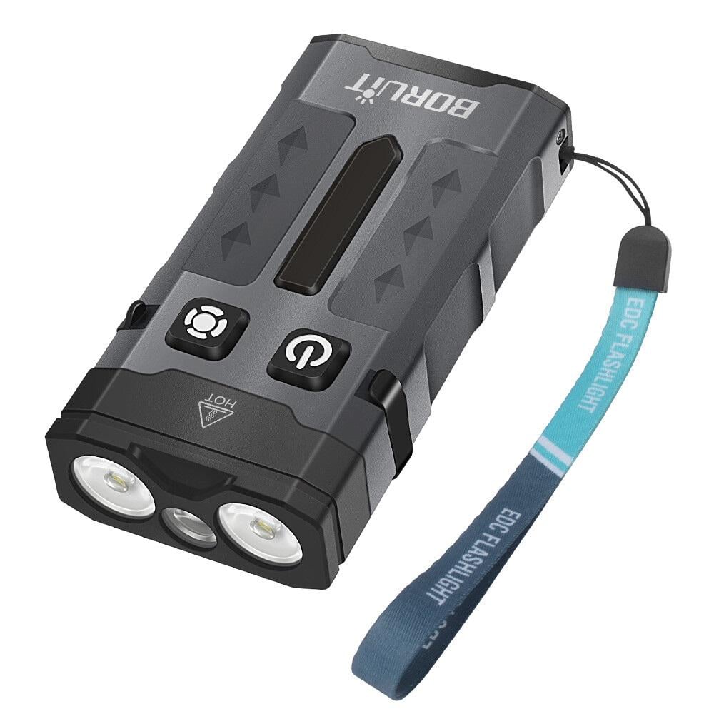 Фонарь аккумуляторный Boruit EV20 EDC RGB Light 1100lm Type-C 1000 mAh IP66 Черный (BORUIT-EV20)