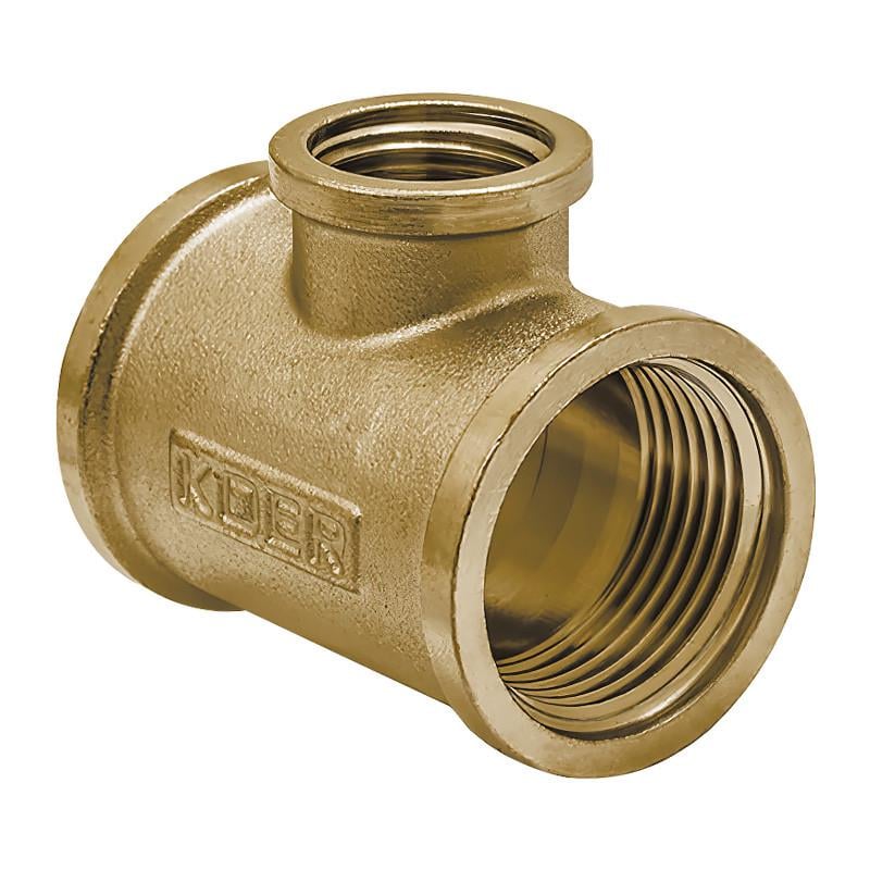 Тройник редукционный KOER T080608F.WN 3/4" x 1/2" x 3/4" (KR3034)