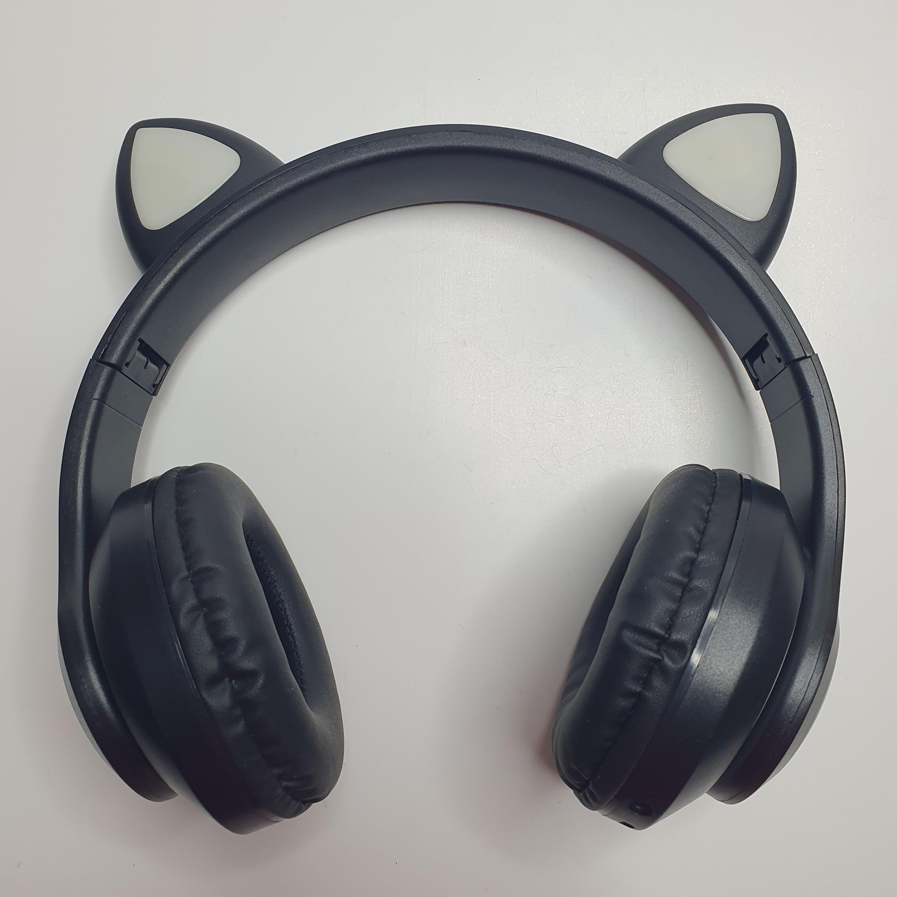 Наушники CAT STN-28 с кошачьими ушками Bluetooth Черный (10618139) - фото 8 Наушники CAT STN-28 с кошачьими ушками Bluetooth Черный (10618139) - фото 8