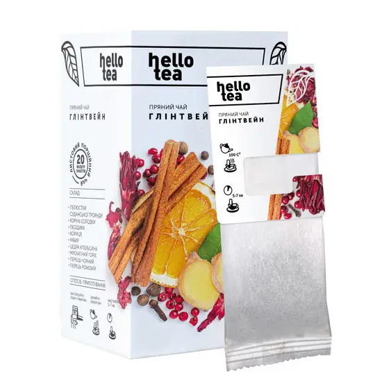 Чай фруктовий Глинтвейн Hello Tea 20 шт. (2396429635)