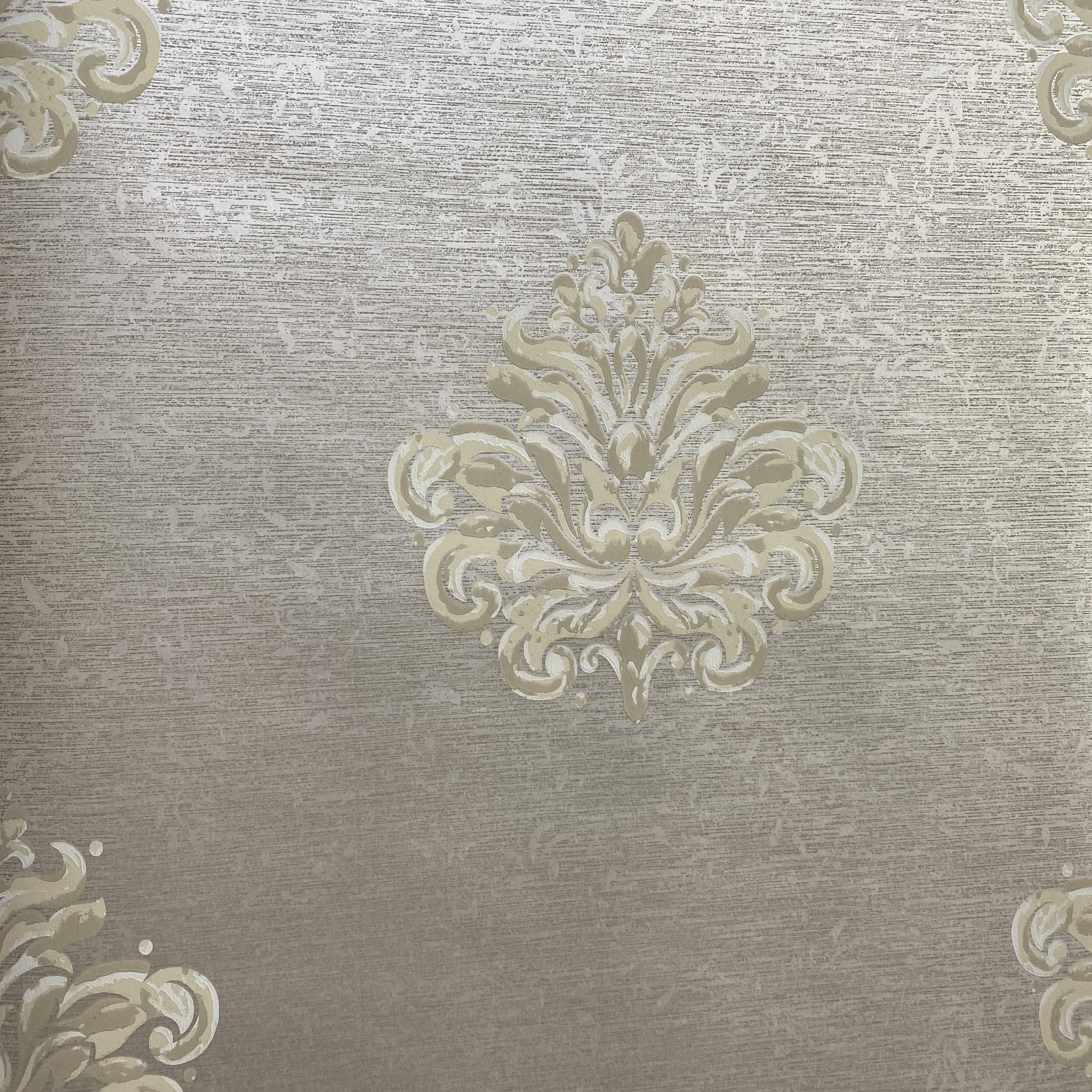 Шпалери паперові York Graystone Estate HD6937 Дамаск Сірий (HD6937)