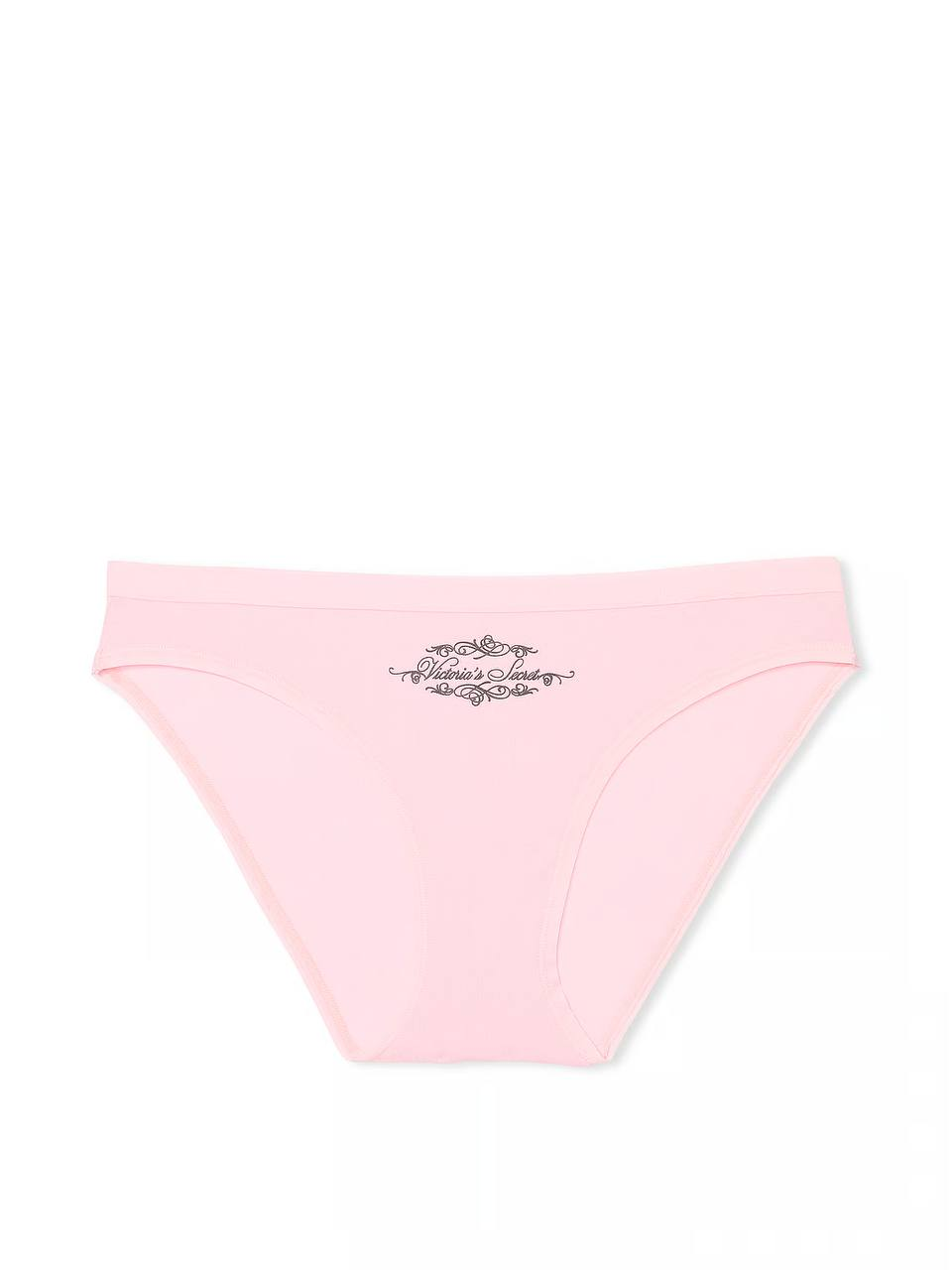 Труси Victoria's Secret Stretch Cotton Bikini Panty M Рожевий (27843525)