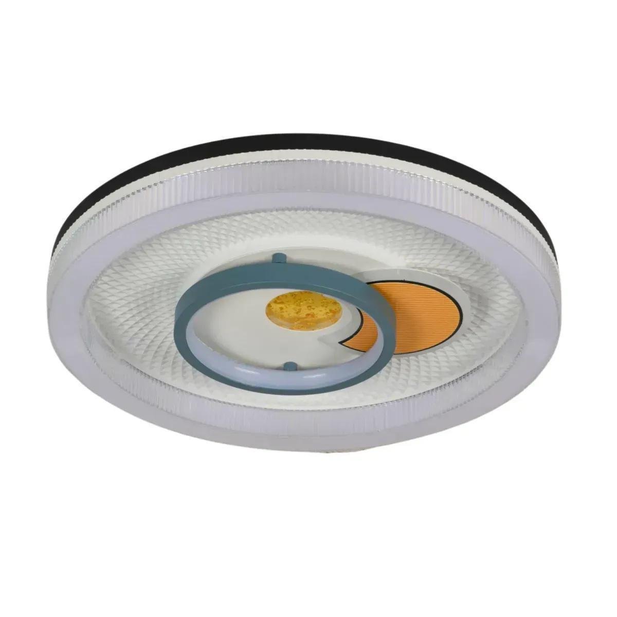 Потолочная LED-люстра Valeso круглая 6500К IP20 H-018 56W Бело-серый (28686823)