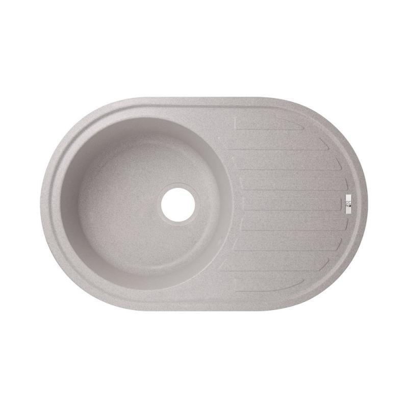 Кухонна мийка Lidz GRA-09 LIDZGRA09780500200 780x500/200 мм Сірий (80499)