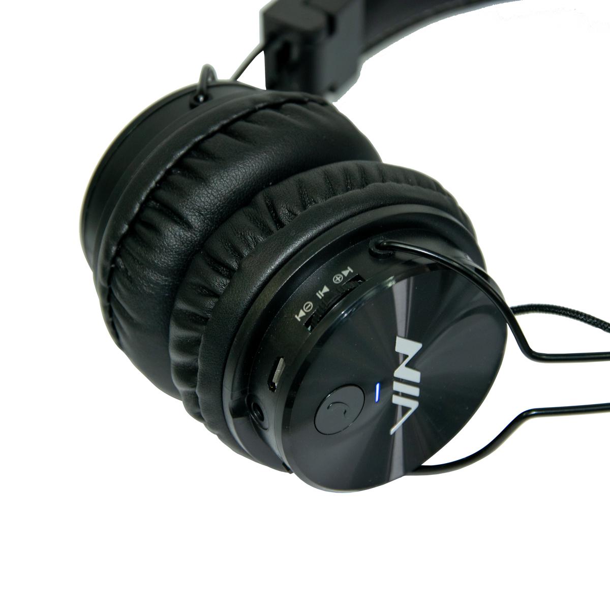 Навушники бездротові NIA X3 + Bluetooth Superb Sound Чорний (1010293-Black) - фото 6