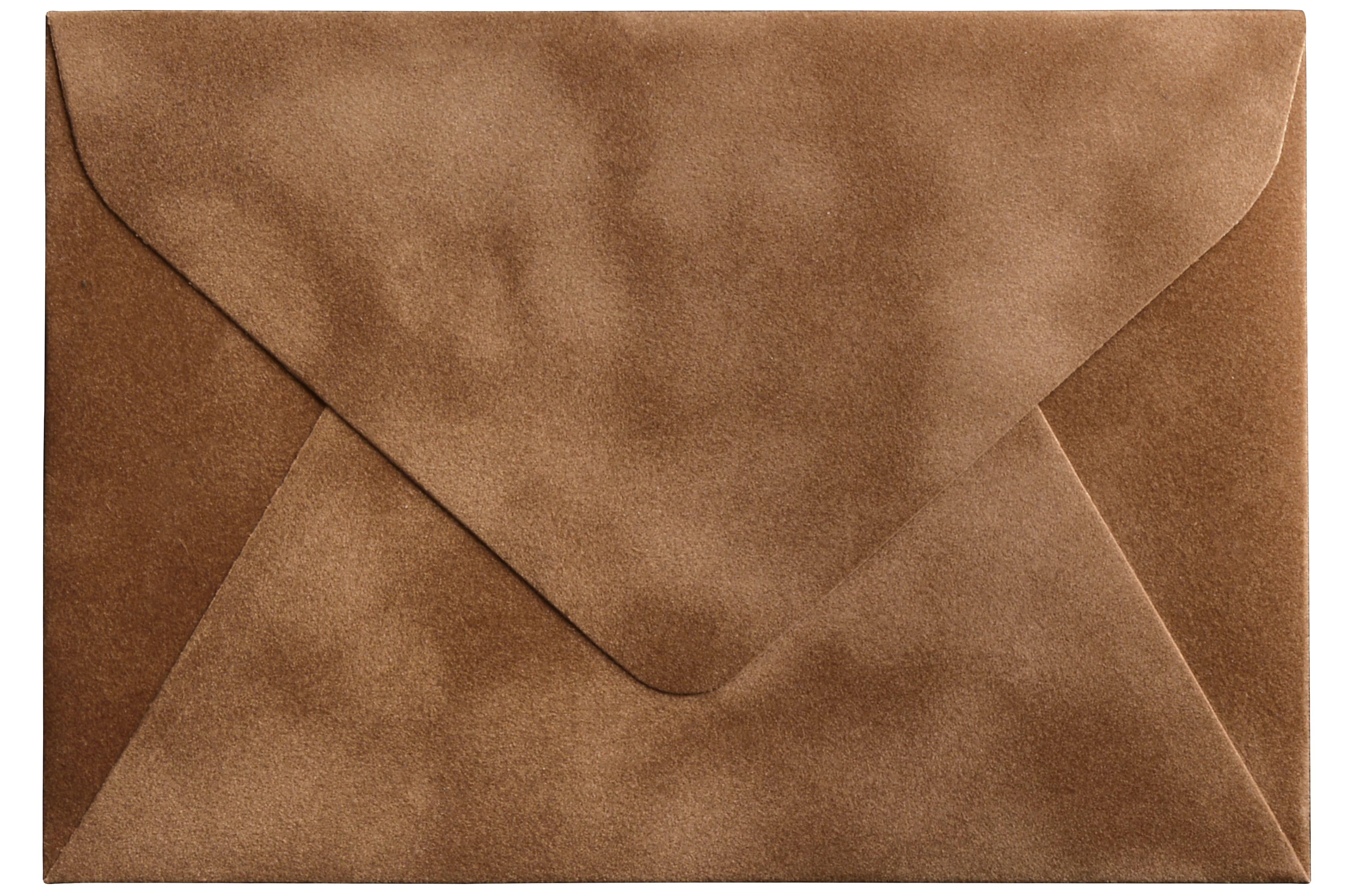 Конверт для денег С6 бархатный с легким мраморным эффектом 11,4х16,2 см Капучино (393739707)