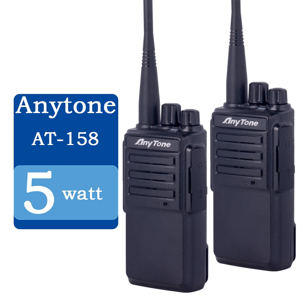 Рация портативная двухсторонняя Anytone AT-158 1200 мАч Черный (AT-158) - фото 3