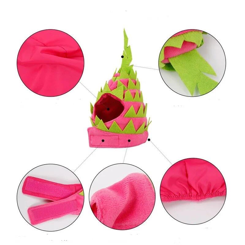 Шапка для собак Dragon fruit L Розовый (47528) - фото 3 Шапка для собак Dragon fruit L Розовый (47528) - фото 3