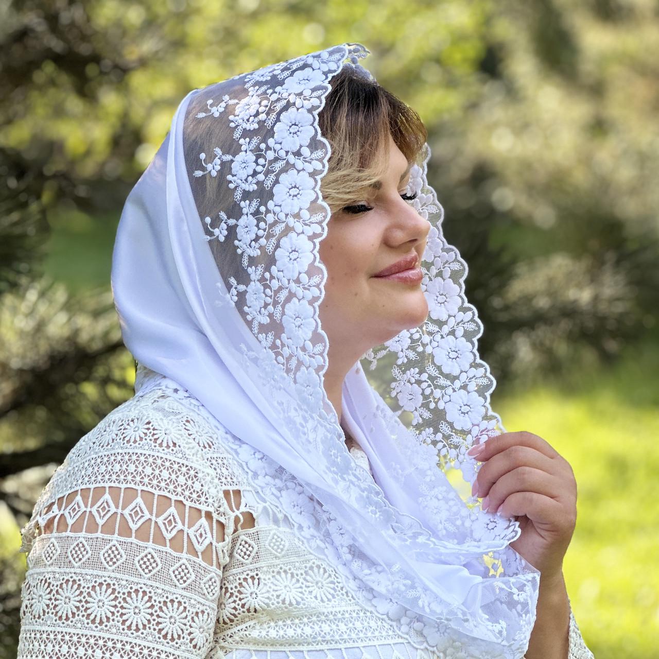 Платок церковный Валерия Белый (29014942)