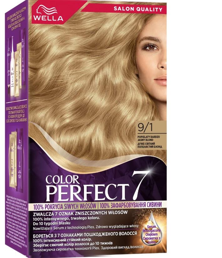 Крем-фарба для волосся WELLA Color Perfect 9/1 Дуже світлий попелястий блонд (4064666598413)