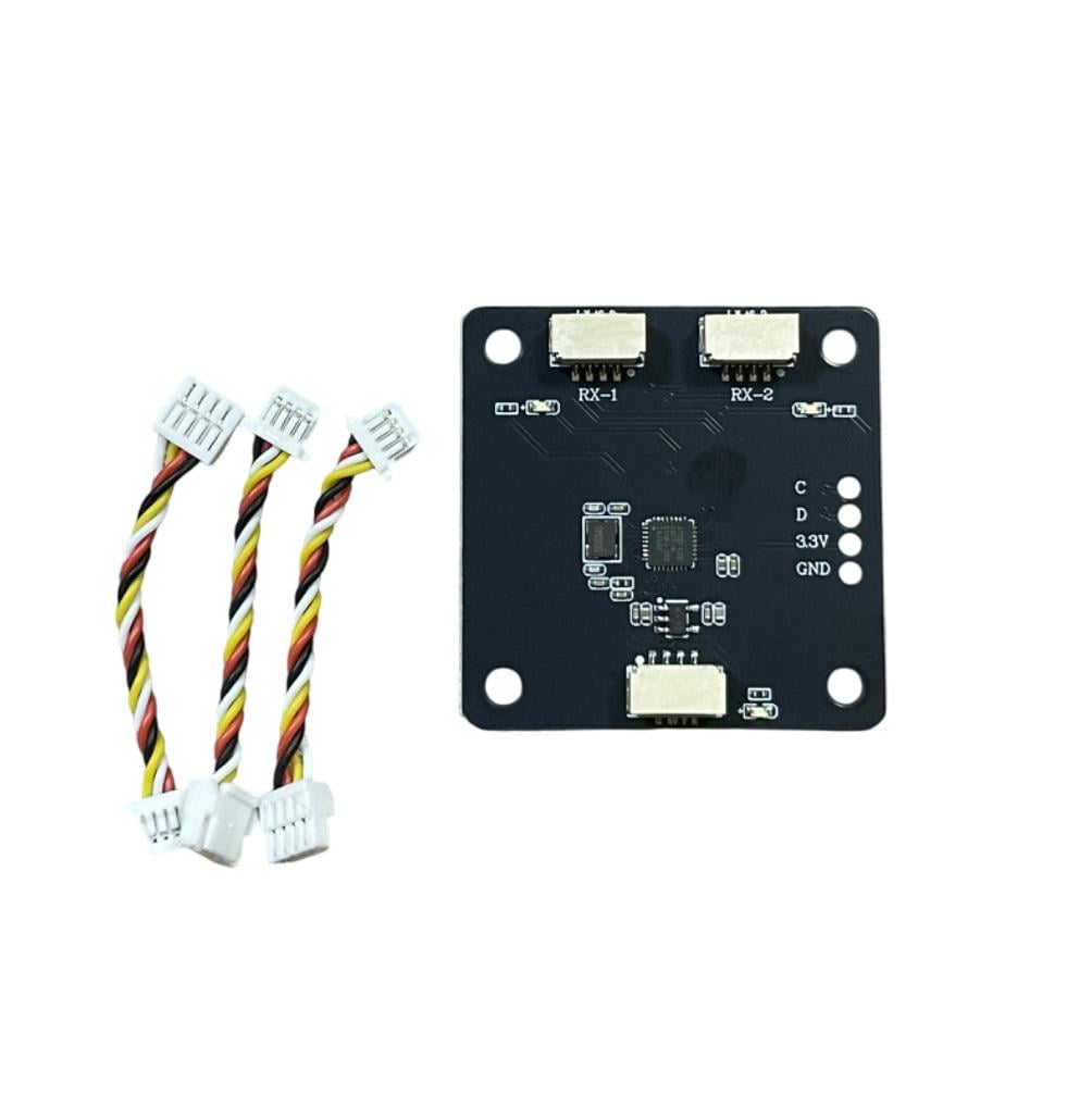 Плата Diversity RX Board v1.2 для управления дроном по двум каналам на 2 приемника Axisflying (00-00025543)