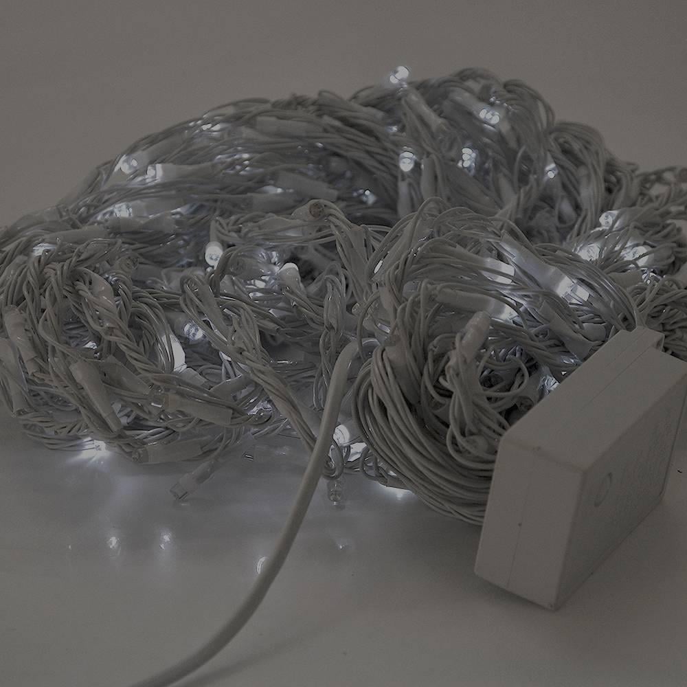 Гірлянда 480 LED Водоспад 8 режимів ізоляція 3х2 м Білий (42439) Гірлянда 480 LED Водоспад 8 режимів ізоляція 3х2 м Білий (42439)