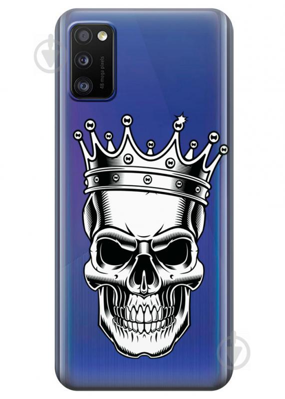 Прозрачный силиконовый чехол iSwag для Samsung Galaxy A41 с рисунком - Царский череп (KS3115) Прозрачный силиконовый чехол iSwag для Samsung Galaxy A41 с рисунком - Царский череп (KS3115)