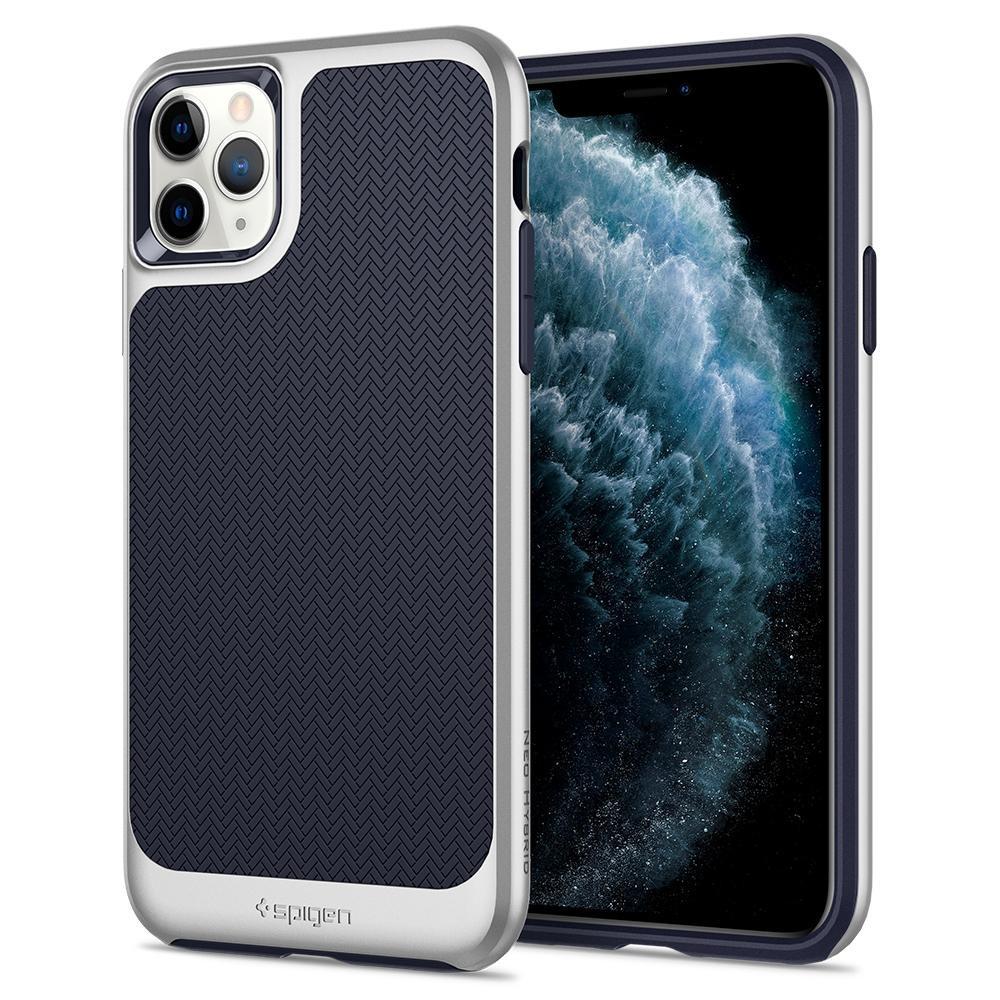Чехол противоударный Spigen Neo Hybrid для Iphone 11 Pro Satin Silver