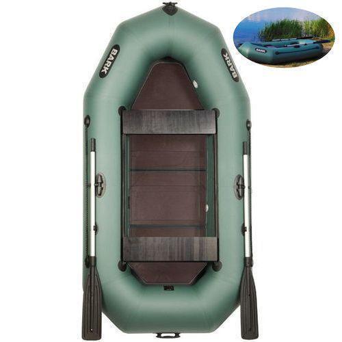 Надувная лодка Bark B-270KD ПВХ 2-х местная гребная сплошное дно - фото 2