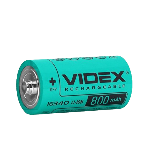 Батарейка аккумуляторна Videx 16340 800 mAh