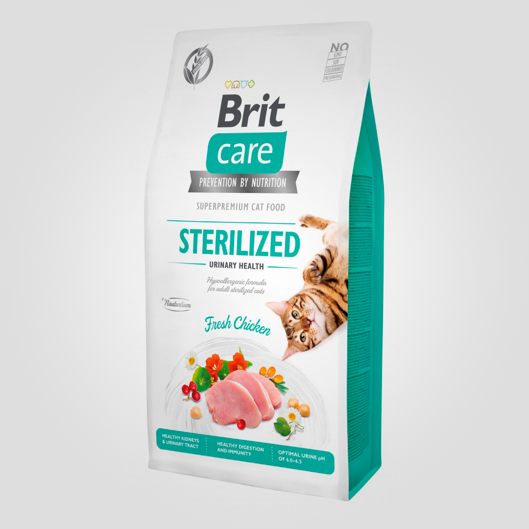 Корм сухой Brit Care Sterilized Urinary Health для стерилизованных кошек с курицей 7 кг (20504507)
