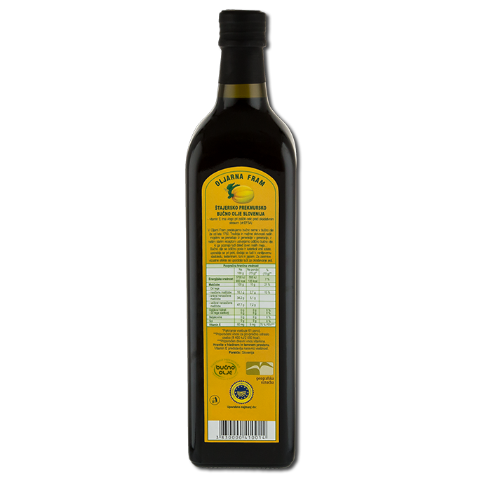 Масло тыквенных семечек Oljarni Fram первого отжима нерафинированное в стеклянной бутылке 0,25 л (103) - фото 5