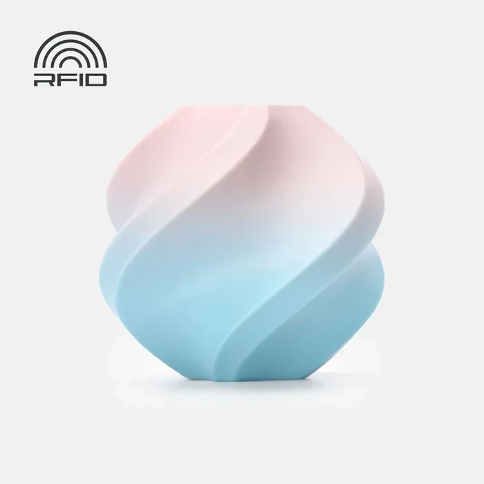 Пластик Bambu Lab PLA Basic Gradient Candy Cloud (10907) Розово-Голубой с RFID меткой и катушкой (33468298) Пластик Bambu Lab PLA Basic Gradient Candy Cloud (10907) Розово-Голубой с RFID меткой и катушкой (33468298)